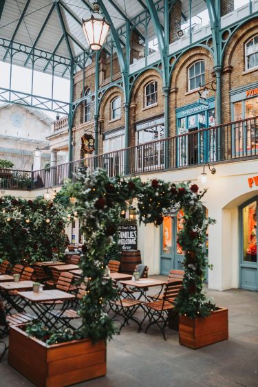 Offrez-vous une pause bien méritée aux terrasses couvertes du Covent Garden