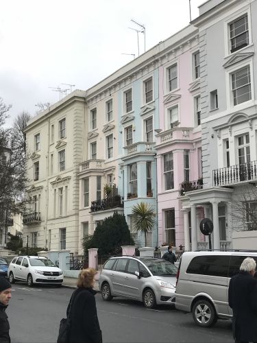 Les maisons colorées de Notting Hill